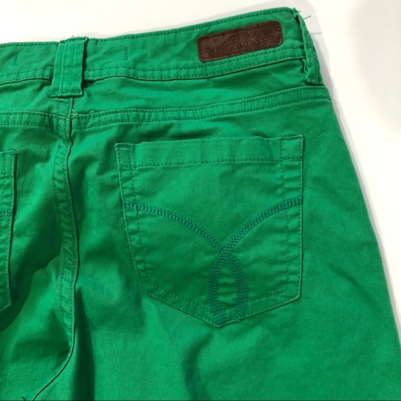 Calvin Klein Jeans Green Skinny Crop Jeans - Picture 8 of 8